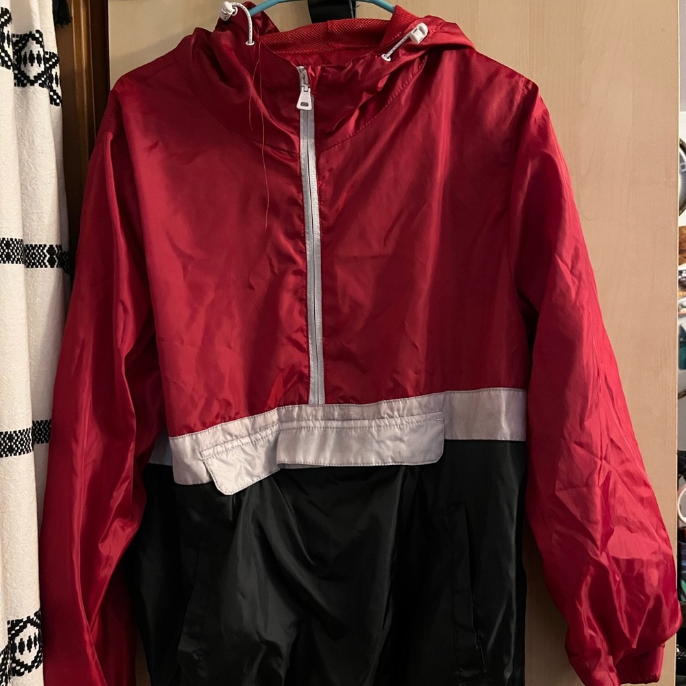 XXL - WTD2 - Red and Black Windbreaker Jacket
